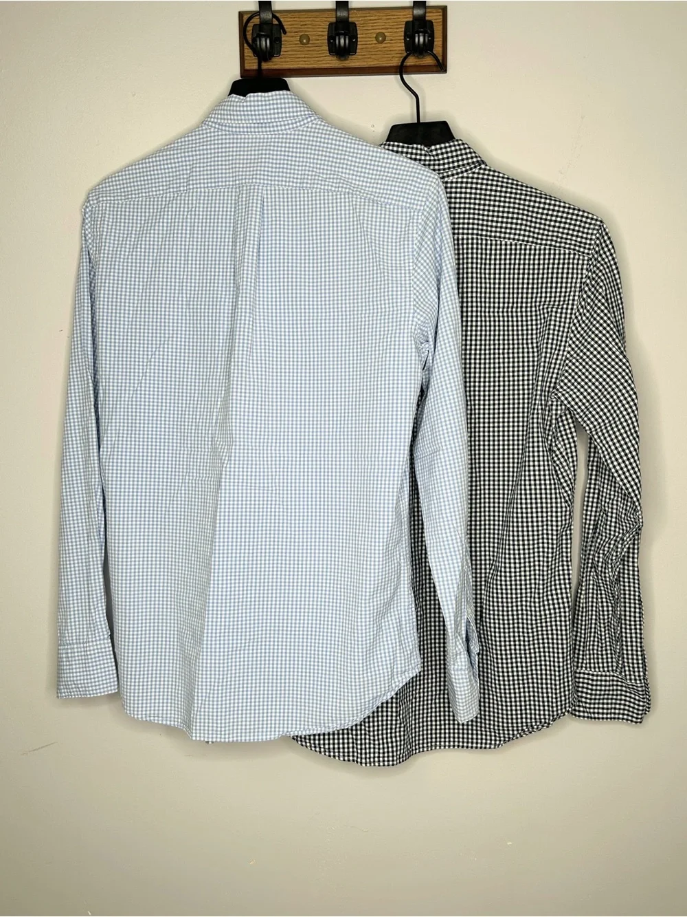 J. Crew Slim Fit Men’s Size S Checked Button Down Shirts Light Blue and Navy